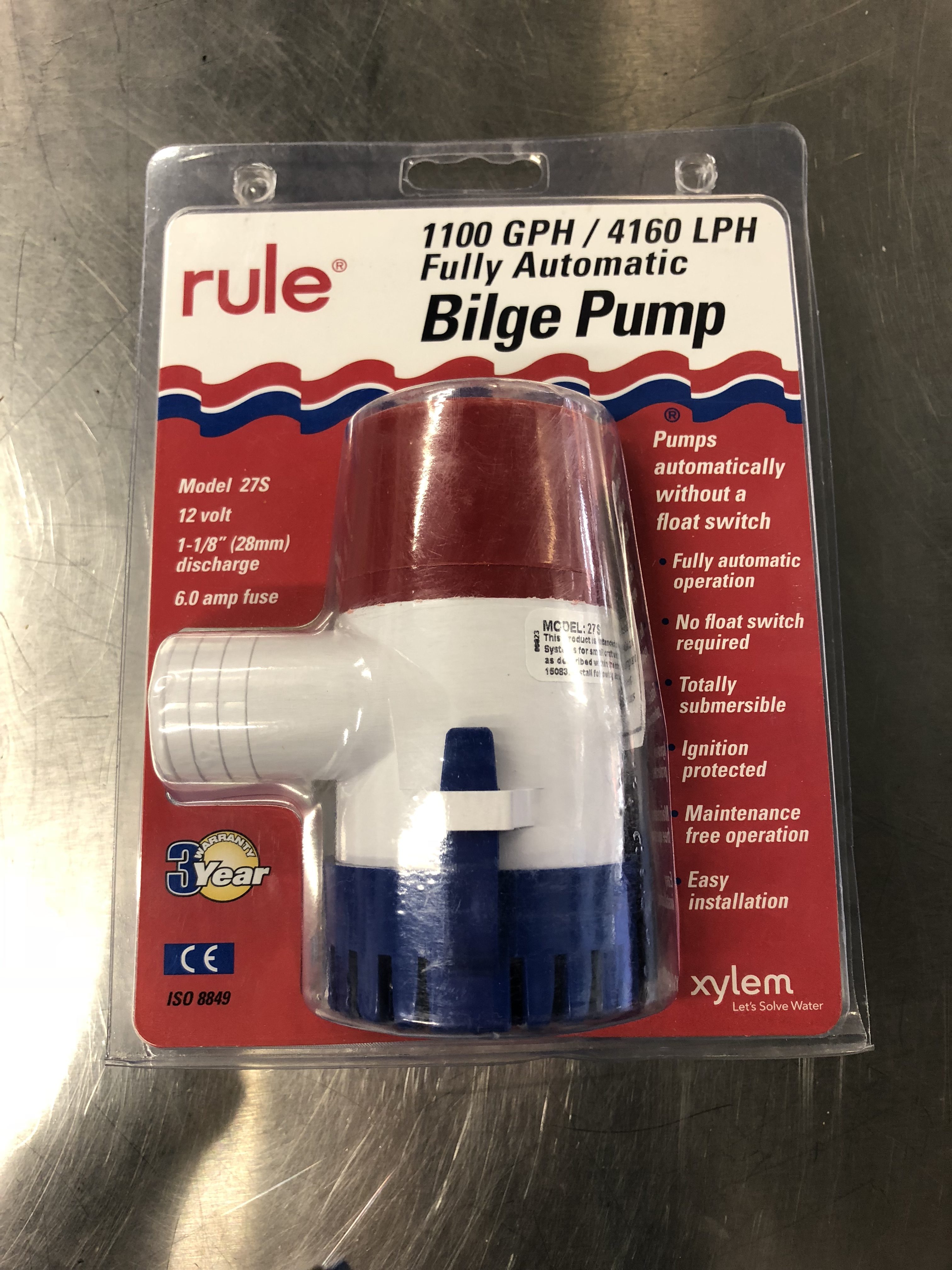 rule 1100 GPH / 4160 LPH Fully Automatic Bilge Pump