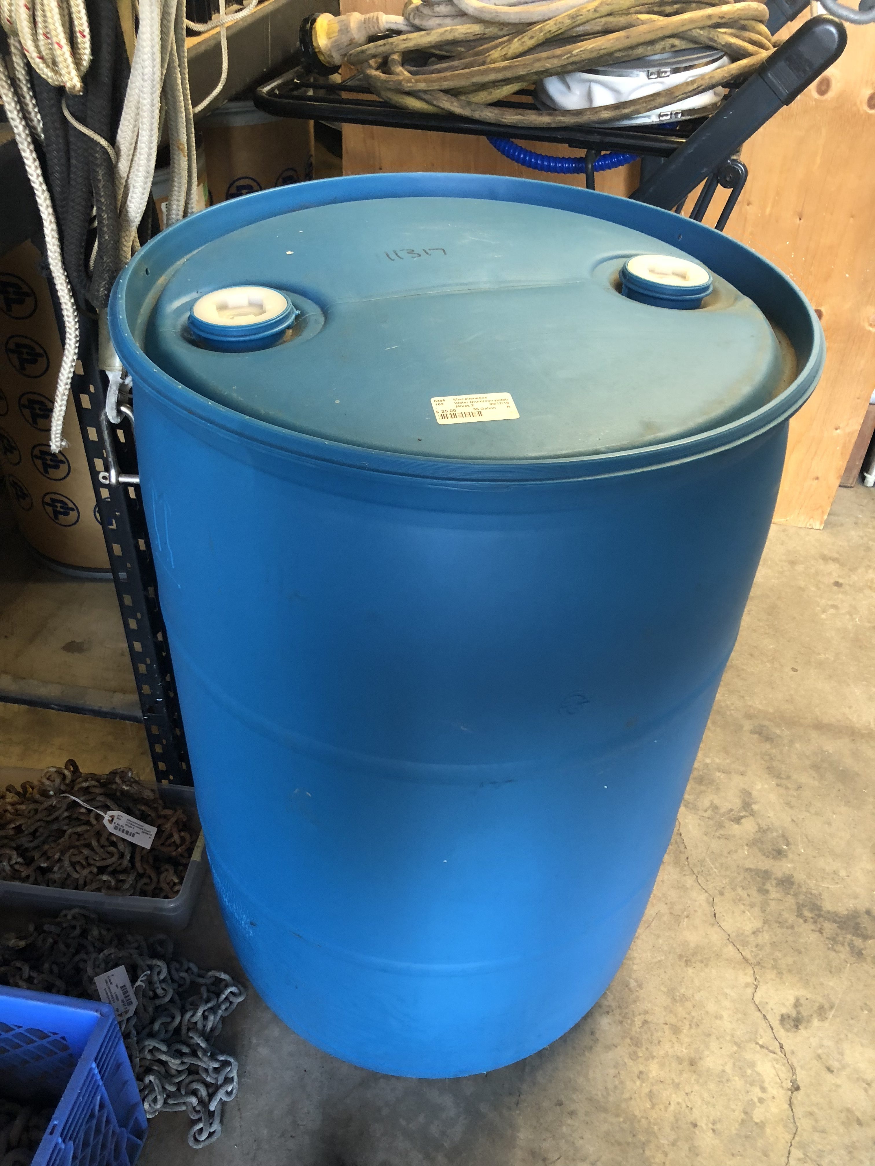 55 Gallon Water Drum.